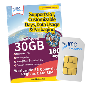ซิมการ์ด IoT สำหรับการเดินทางระหว่างประเทศ 4G 5G แบบกำหนดเองได้ รองรับ 55 ประเทศทั่วโลก  ซิมการ์ดโทรศัพท์มือถือสำหรับตัวแทนจำหน่าย - Product Image 1