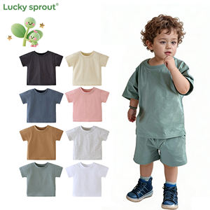 速達配送 白 無地 100% オーガニックコットン オーバーサイズ ルーズフィット 半袖 ベビーTシャツ - Product Image 1