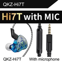Écouteurs intra-auriculaires HiFi avec transducteur dynamique de 10 mm, diaphragme en PET, prise jack 3,5 mm, forme ergonomique pour audiophiles, musiciens, DJ, scène, sport
