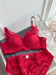 Set di Lingerie in Pizzo Francese, <span class=keywords><strong>Reggiseno</strong></span> Push-up in Raso per Seno Piccolo, Intimo Sexy da Donna OEM all'Ingrosso - Product Image 2