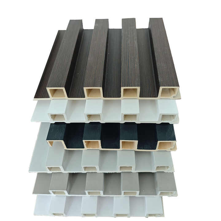 3D Fluted Indoor Decorative WPC Wall Cladding Panel Interior Wooden ...