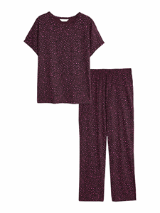 <b>Women</b> Leopard Print <b>Pyjama</b> Set <b>Short</b> Sleeve Sleepwear Two Piece Loungewear for Home - Product Image 2