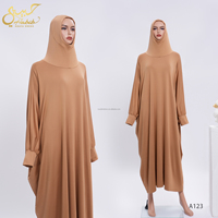 Abaya modeste une pièce pour le Ramadan, fournie par ODM, grande taille, robe de prière musulmane avec hijab, jilbab intégral à capuche, niqab pour femme, Islam, Dubaï