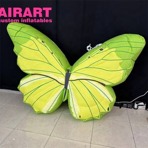 2 मीटर अनुकूलित ताजा रंग inflatable नीली तितली, पार्टी सजावट के लिए इंफ्लेटेबल तितली पंख गुब्बारा - Product Image 5