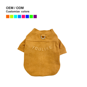 Vêtements pour chien MOFFY automne/hiver, en velours côtelé, chauds, à fermeture éclair, multicolores, style simple, classique et moderne, lavables - Product Image 2