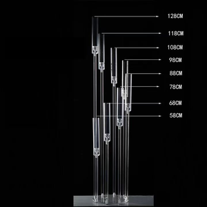 เชิงเทียนอะคริลิคใสตกแต่งโต๊ะปาร์ตี้แต่งงานแขน10ข้าง - Product Image 5