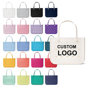 <span class=keywords><strong>Sac</strong></span> fourre-tout unisexe Eva imperméable pour petites filles et femmes, petit <span class=keywords><strong>sac</strong></span> de voyage Bogg, nouveau design, <span class=keywords><strong>sac</strong></span> de plage avec chaîne décorative - Product Image 4