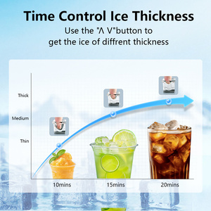 Máquina de Hielo Automática Comercial de Alta Productividad de 50 kg con Compresor Incorporado, Máquina de Hielo Industrial de Alta Precisión - Product Image 4