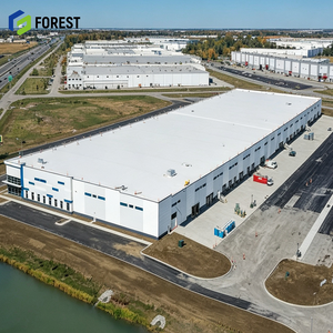 Seismic Resistant Pre Engineered Steel Industrial Warehouse High Clearance Freight Logistics <b>Hub</b> Facility - Product Image 1