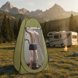 Carpa <span class=keywords><strong>de</strong></span> Ducha Impermeable para las Cuatro Estaciones Wind Valley, Toldo Emergente para Privacidad, Baño Portátil para Campamento, Cambiador para Campamento al Aire Libre - Product Image 4