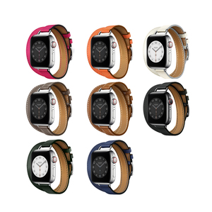 Correa de cuero de vaca Tschick Soft Double Tour para Apple Watch Series 10 9 8 7 6 SE 5 4 42/46mm IWatch Ultra 2 49mm correa de reloj - Product Image 3