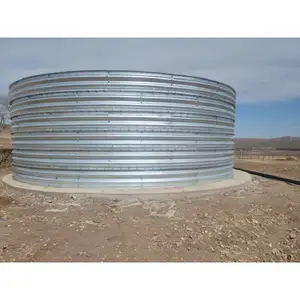Proveedores de tanques de agua corrugado Supresión Tanques de acero Granja de peces Riego de acuicultura doméstica Tanque redondo circular
