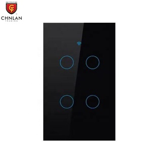US Standard 220V 110 Voltage <b>Switch</b> RF433 Tuya App WiFi <b>Remote</b> Control Smart Tempered Glass Interrupteur Wifi 10A T - Product Image 2
