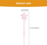 Baguettes féeriques pour filles Halloween Cosplay Baguettes de fête Étoile brillante Bâton de fée Baguettes magiques pour douches Fête d'anniversaire