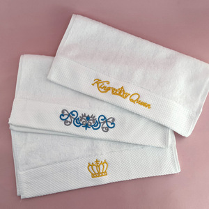 ผ้าเช็ดหน้าผ้าฝ้ายแท้ 30x30 ซม. ทรงสี่เหลี่ยมหนาพิเศษ ปักลายแพลตตินั่ม เนื้อผ้านุ่มละมุนผิว เหมาะสำหรับใช้ในโรงแรม - Product Image 2