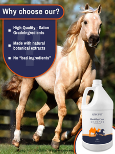 Fabbrica 1 gallone 500ml su misura OEM natura profumo di mela Flavour pulizia <span class=keywords><strong>Pet</strong></span> cavallo Shampoo cavallo condizione per la cura degli animali domestici - Product Image 2