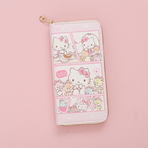 Ví cầm tay Hello Kitty Sanrio hoạt hình nổi tiếng nhiều kiểu dáng dành cho nữ sinh, ví da PU có khóa kéo, quà tặng khuyến mãi - Product Image 4