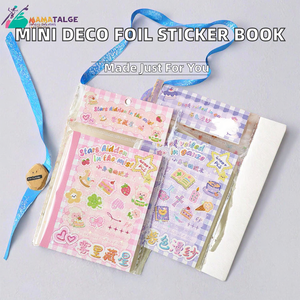 Mini Libro de Pegatinas Decorativas de 32 Hojas, Serie Little Nose Gag, Patrones Adorables para Decoración Navideña, Manualidades Infantiles, Uñas - Product Image 2