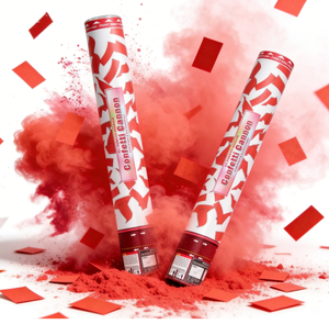 Cañones de Confeti de Polvo de Maíz Rojo y Papel de Colores, Muy Populares, para Fiestas de Cumpleaños y San Valentín - Product Image 2
