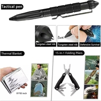 Kit de survie d'urgence pour Camping en plein air avec hache multifonctionnelle