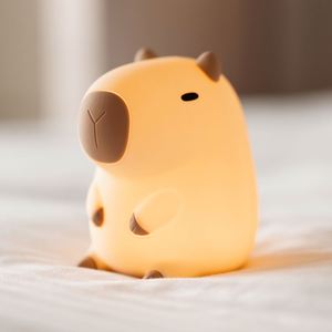 Cute Capybara <b>Night</b> Lamp 800mAh 1200mAh Battery Touch Control Nursery <b>Night</b> <b>Light</b> Bedside Table Lamp for <b>Boys</b> Girls Kids - Product Image 5
