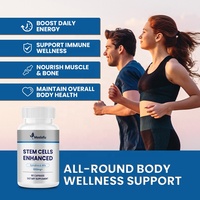Capsules de soutien aux cellules souches végétales naturelles, formulées avec de la spiruline et des algues AFA de haute pureté