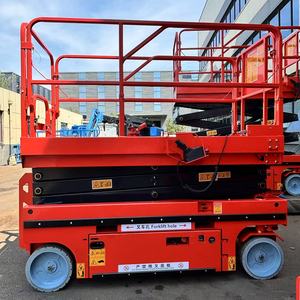 10m 12m gunting meja angkat, pekerjaan udara mendorong sendiri gunting <span class=keywords><strong>Platform</strong></span> angkat 6m gunting hidrolik - Product Image 3