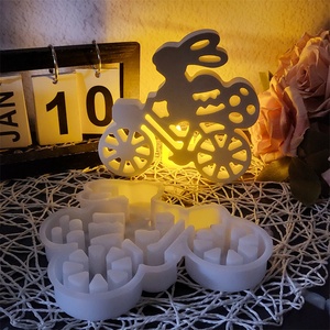 แม่พิมพ์หล่อทำด้วยมือทำจากเรซิ่นสำหรับตกแต่งแบบทำมือทำจากซิลิโคนสไตล์ INS สำหรับขี่กระต่ายอุปกรณ์ทำเค้ก X0450 - Product Image 1