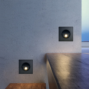 Lámpara de Lectura Decorativa Redonda de 3W 3000K Blanco Cálido para Interiores, Lámpara LED Empotrada en la Cabecera de Aluminio para Dormitorio, Hotel y Hogar - Product Image 4