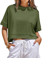 Camisetas cortas de gran tamaño informales de verano para mujer, camisetas de manga corta, ropa de mujer personalizada, Camisetas básicas sueltas