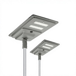 Lampadaire solaire LED tout-en-un IP66 180LM/W Garantie 5 ans 10W 20W 40W 60W 80W avec détecteur de mouvement - Product Image 1