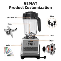 Bpa-Vrije Touchpad Blender Copo Liquidificador Ice Crusher Blender Machine Grote Capaciteit 3l Intelligente Controle Mixer Blender