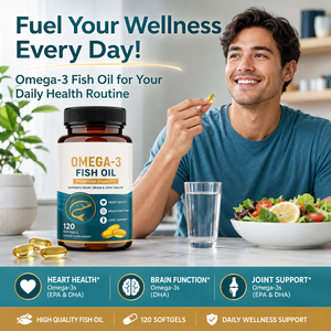 น้ำมันปลาโอเมก้า 3 EPA DHA แบบซอฟเจลสำหรับผู้ใหญ่ - กรดไขมันโพลียูนซาตูเรต ปราศจาก GMO ได้รับการรับรองออร์แกนิก - Product Image 3