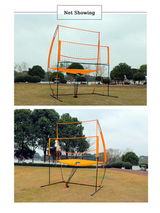 Rete da <span class=keywords><strong>Pallavolo</strong></span> e Badminton 8x11ft, <span class=keywords><strong>Set</strong></span> Portatile <span class=keywords><strong>3</strong></span> in 1 per Allenamento all'Aperto - Product Image 2