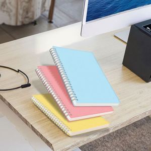 Wholesale A5 <b>Spiral</b> <b>Bound</b> <b>Notebooks</b> PVC Soft Paper Cover Business Office Student Use Advertising Coil Design - Product Image 3