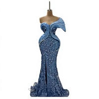 Robe de soirée formelle vintage grande taille 2026 en satin, coupe droite, ornée de perles et de cristaux, motif dentelle, haute qualité