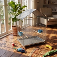 Cage murale en métal pour perruches, avec fil de fer, pour perruches Cari et autres
