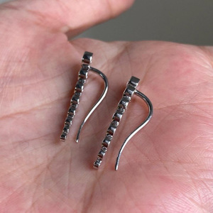 Orecchini vintage con gancio in zircone rotondo per donna, gioielli per le orecchie semplici e scintillanti alla moda - Product Image 4