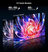 Proyektor EU Stock HQ11W 1080P Mendukung Full 4K Home Theater Projector 3600 ANSI 3+64GB Android 15 Video Projectors