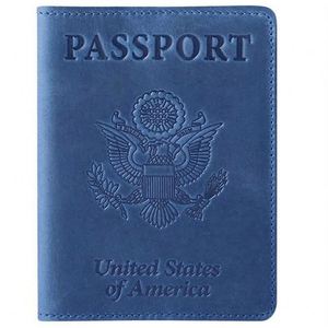 Factory Wholesale Hot Sale 4x3 Inch Pu Leather Vaccination <b>Card</b> <b>Protector</b> Passport and Vaccine <b>Card</b> Holder - Product Image 2