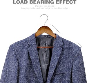 Custom Natural Solid Wood <b>Hangers</b> Space Saving High Quality Non Slip Bulk Laundry Coat Clothes Shirt Suit Wooden <b>Hangers</b> - Product Image 2