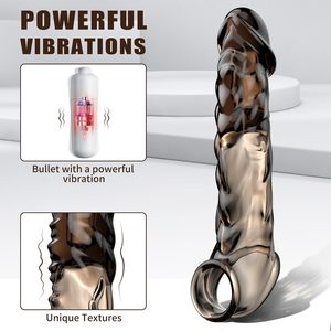 Herbruikbare Tpe <span class=keywords><strong>Penis</strong></span> Ring Vertraging Ejaculatie Vibrerende Ring <span class=keywords><strong>Penis</strong></span> Verlengde Condoom Mannelijke Pik <span class=keywords><strong>Penis</strong></span> Vergroting Mouw Voor Mannen Paar