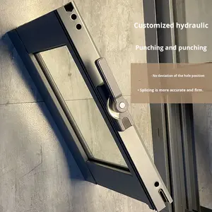 Finestra scorrevole moderna in lega di alluminio a stella qualificata energia Villa personalizzata sinistra destra piccola finestra di ventilazione - Product Image 2