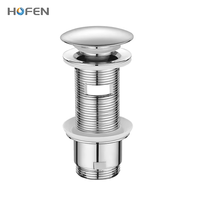 Vanne Click Clack en laiton chromé pour lavabo de salle de bain, siphon de vidange avec installation et nettoyage faciles pour hôtels