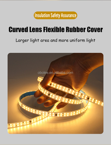 220V Ultra Bright <b>LED</b> <b>Strip</b> <b>Light</b> <b>Waterproof</b> Self-adhesive Cuttable Flicker-Free Plug and Play Flexible Tape <b>Light</b> - Product Image 4