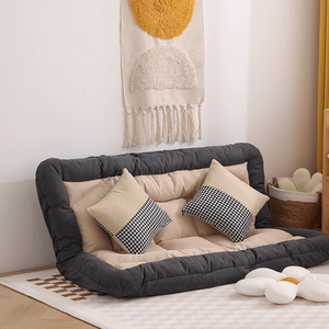 Canapé-<span class=keywords><strong>lit</strong></span> <span class=keywords><strong>double</strong></span> modulable rempli d'éponge personnalisable avec dossier réglable pour la vie - Product Image 4