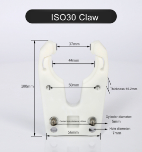 Hot Bán Nhựa Trắng <span class=keywords><strong>ISO</strong></span> Series Công Cụ Chủ Cho Tự Động Thay Đổi Công Cụ ISO30 Claw - Product Image 6
