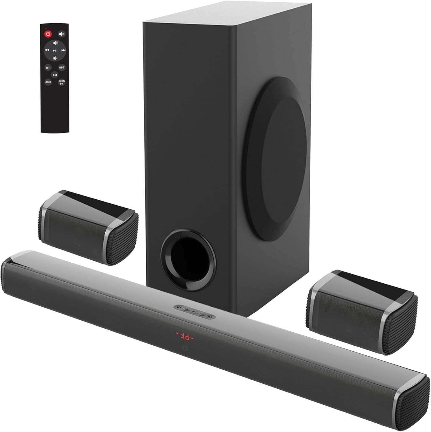 Ch Soundbar With Subwoofer And Rear Speakers Samtronic Surround