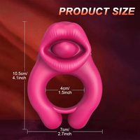 Anneau pénien pour hommes, anneau vibrant pour retarder l'éjaculation, anneau de stimulation clitoridienne pour couple adulte