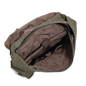 Vintage Fashion Casual Canvas Laptop Backpack Waterproof Design for Men School Hiking Mountaineering Outdoor Travel <strong>Ruck</strong> <strong>Sack</strong> - Product Image 4
